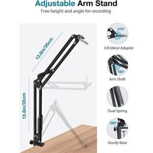 InnoGear Microphone Arm, Upgraded Mic Arm Microphone Stand Boom
